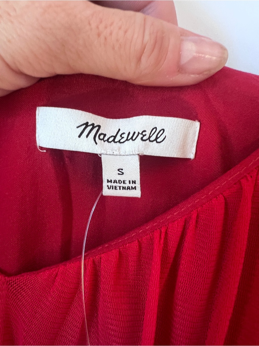 Madewell Red Spaghetti-Strap Maxi Dress with Side Ties | NWT - Picture 4 of 7